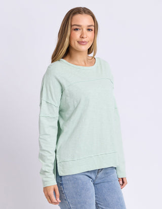 Jayne Throw on Top - Subdued Mint - 55X1018.SURF - All About A Girl