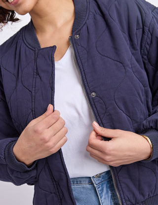 Jean Bomber Jacket - Midnight Navy - 8177047.MID - All About A Girl