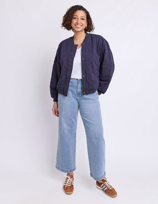 Jean Bomber Jacket - Midnight Navy - 8177047.MID - All About A Girl