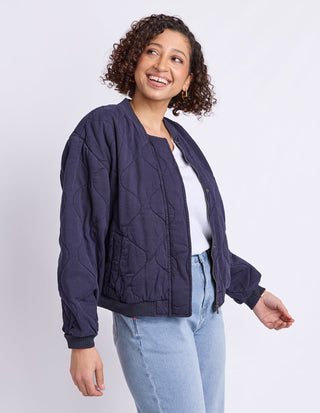 Jean Bomber Jacket - Midnight Navy - 8177047.MID - All About A Girl