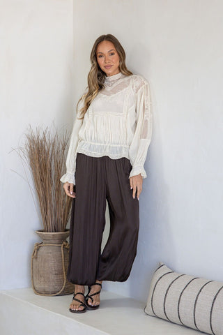 Embroidered Vintage Blouse - Natural