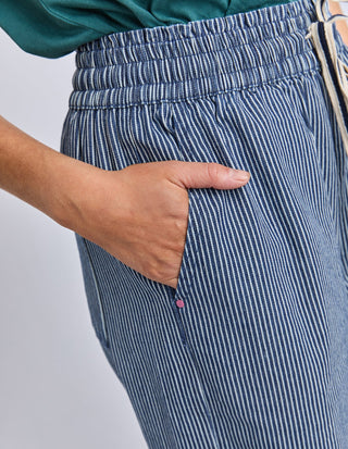 Julia Pinstripe Denim Pants - Blue/White Stripe - 81D1602.BLU - All About A Girl