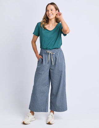 Julia Pinstripe Denim Pants - Blue/White Stripe - 81D1602.BLU - All About A Girl