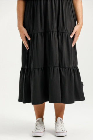 Kate Midi Dress - Black - HL247 BLK - allaboutagirl