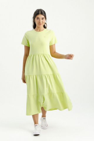 Short Sleeve Kendall Dress - Lime