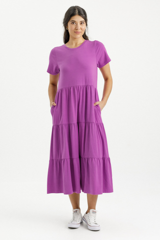 Short Sleeve Kendall Dress - Orchid