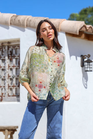Barcelona Multi Top - Khaki/Blush
