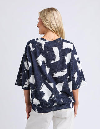 Klee Sweatshirt - Navy Abstract - 8188054.NAVY - All About A Girl