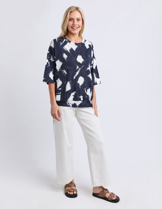 Klee Sweatshirt - Navy Abstract - 8188054.NAVY - All About A Girl
