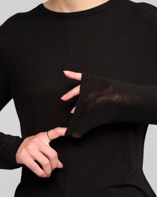 Layer Knit Top - Black - 4497 - All About A Girl