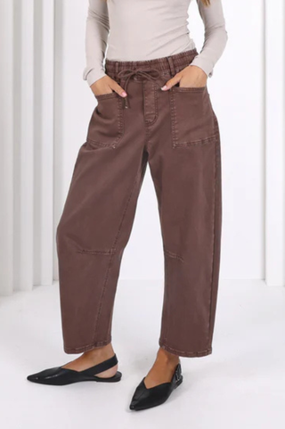 Leo Barrell Pants - Chocolate