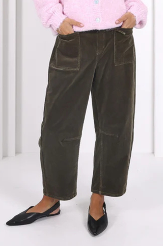 Leo Barrell Corduroy Jeans - Forest Moss