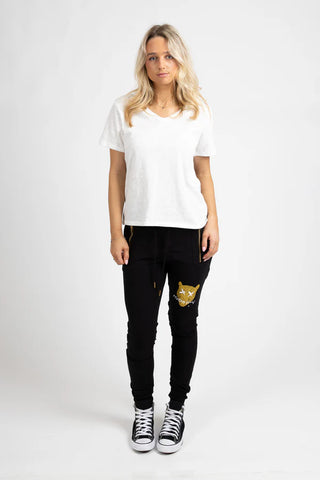 Escape Trackies Leopard - Black/Gold