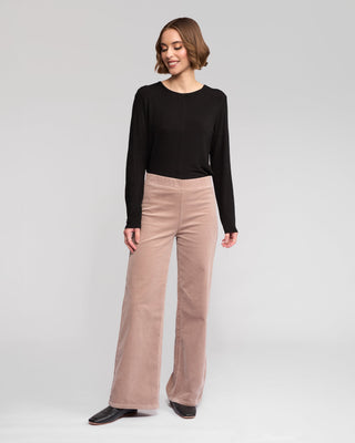 Loft Cord Wide Leg Pull On Pants - Twig - 235M - All About A Girl
