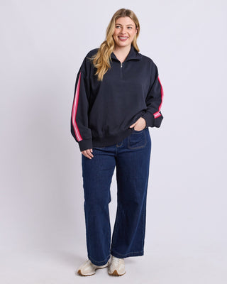 Lover 1/4 Zip Top - Navy - 8177076.NAVY - All About A Girl