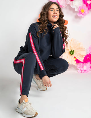 Lover 1/4 Zip Top - Navy - 8177076.NAVY - All About A Girl
