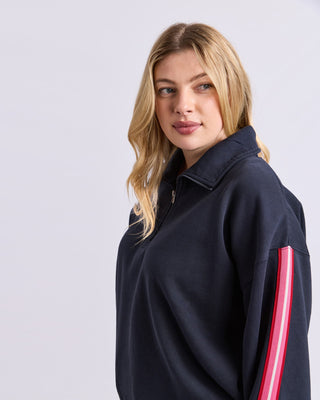Lover 1/4 Zip Top - Navy - 8177076.NAVY - All About A Girl