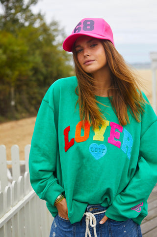 Lover Sweatshirt - Green - allaboutagirl