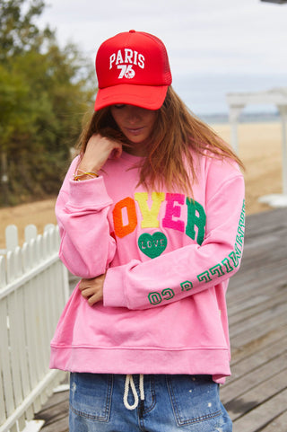 Lover Sweatshirt - Pink - allaboutagirl