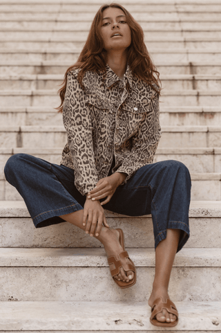 Lucca Leopard Print Jacket - Leopard - BB6073-LEO - All About A Girl