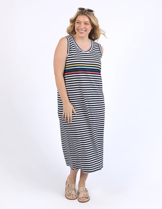 Lyric Tank Dress - Navy/White Stripe - 8149018.NAVY - All About A Girl
