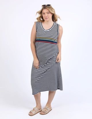 Lyric Tank Dress - Navy/White Stripe - 8149018.NAVY - All About A Girl