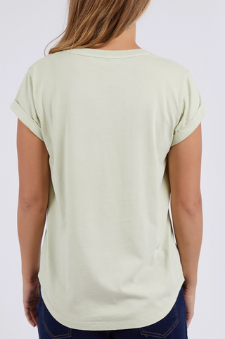 Manly Vee T-Shirt - Fog Green