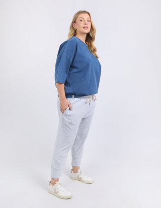 Mazie Sweatshirt - Denim Look -  - All About A Girl