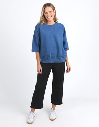 Mazie Sweatshirt - Denim Look -  - All About A Girl