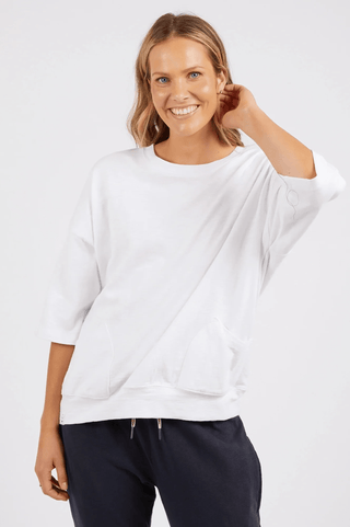 Mazie Sweatshirt - White - 81X4018.WHT - All About A Girl