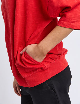 Mazie Vee Neck - Cranberry