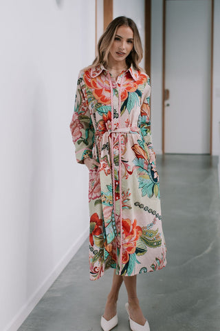 Medusa Shirt Dress - Multi - jg80048 - All About A Girl