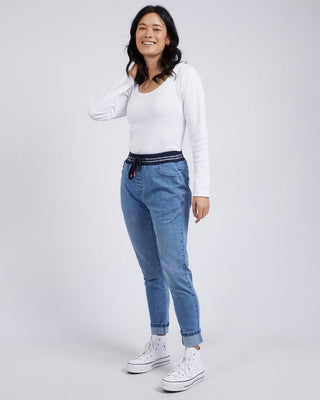 Melody Denim Joggers - Light Blue - 81D1187.BLU - All About A Girl