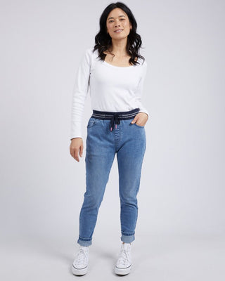 Melody Denim Joggers - Light Blue - 81D1187.BLU - All About A Girl