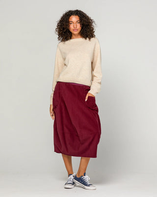 Cord Guru Skirt - Merlot