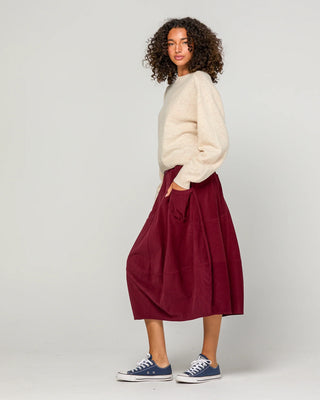 Cord Guru Skirt - Merlot