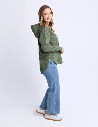 Metallic Simplified Hoodie - Khaki-Lilac - 55X0273.KHAK - All About A Girl