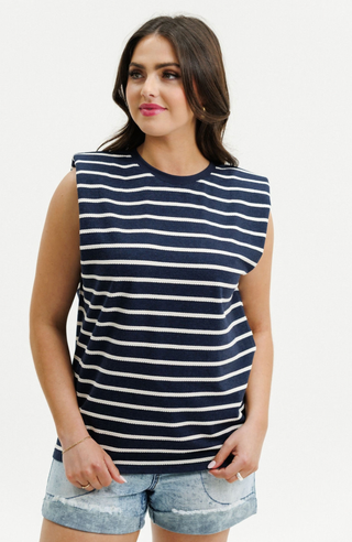 Milla Tee  - Sunday Stripes