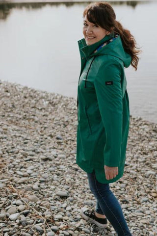 Moke Billie Rain Coat - Emerald with Puddle Lining SS - allaboutagirl