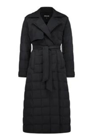 Moke Maisey Stretch Down Trench Coat - Black - allaboutagirl