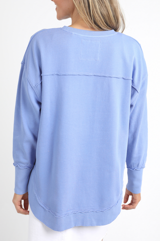 Simplified Sweatshirt - Neon Blue