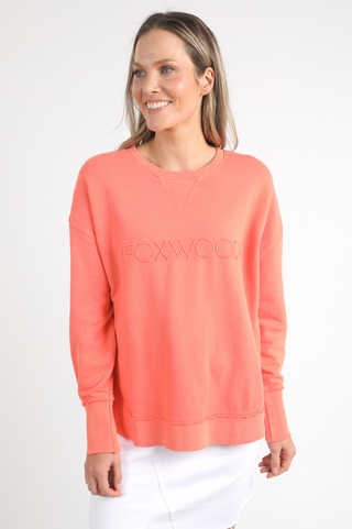 Simplified Sweatshirt - Neon Peach