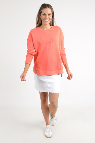 Simplified Sweatshirt - Neon Peach