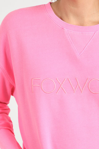 Simplified Sweatshirt - Neon Rose