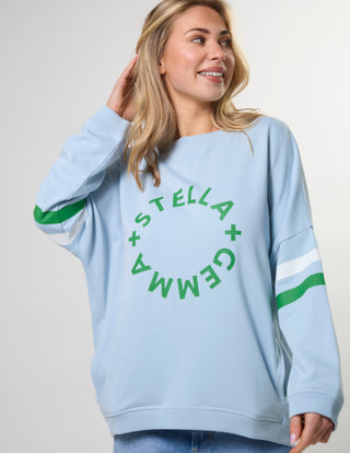 Newport Pocket Sweatshirt - Sky Blue Rotation