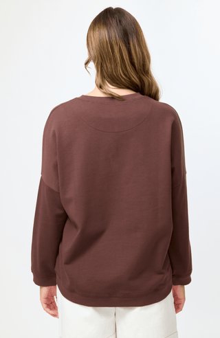 Newport Sweatshirt - Chocolate Rotation - SGSW8333 - All About A Girl