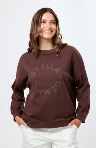 Newport Sweatshirt - Chocolate Rotation - SGSW8333 - All About A Girl