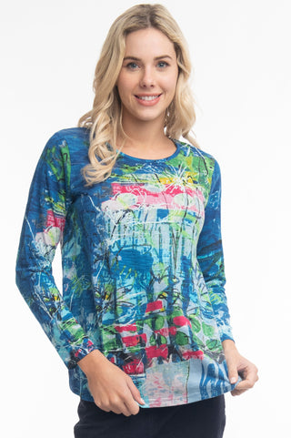 Orientique Long Sleeve Tee - Happy Place - 22903 - allaboutagirl