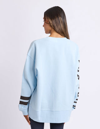 Foxwood Origin Crew light blue coffee full length style