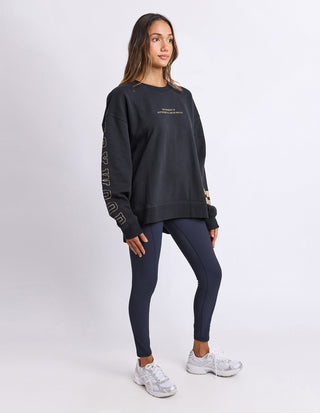 Origin Metallic Crew - Black With Gold - 55X0364.GBLK - All About A Girl